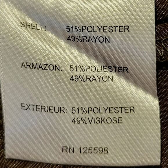 Ellen Tracy Army Green Utility Betty Wide Leg Silky Pants Size 10 - Picture 11 of 12